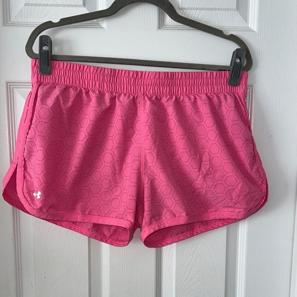 Under Armour Women's Bright Pink Athletic Shorts
